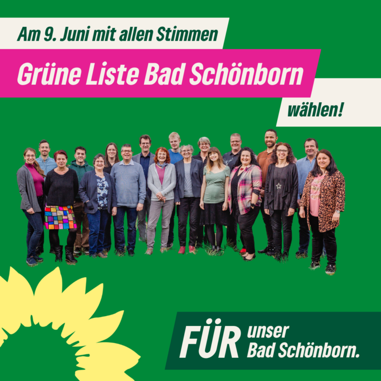 Grüne Liste Bad Schönborn wählen!