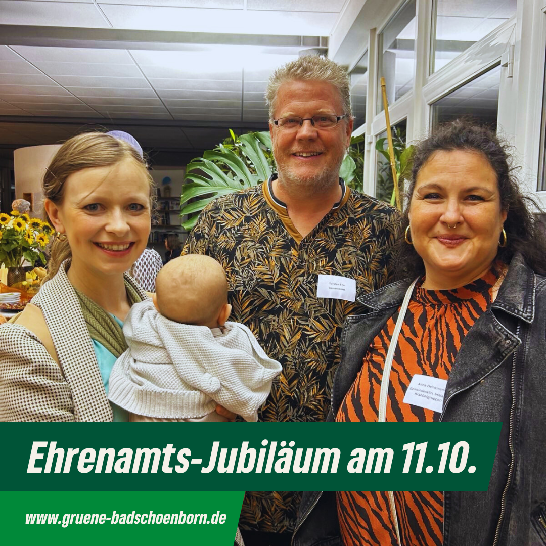 Ehrenamts-Jubiläum am 11. Oktober 2024 mit Anne, Torsten und Anna