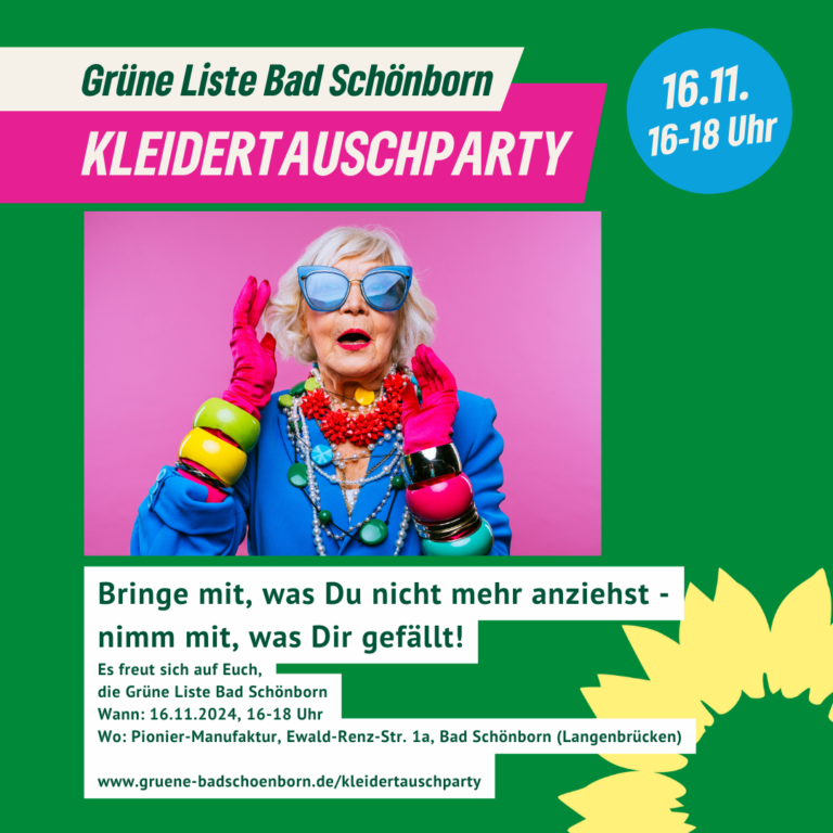 KleiderTauschParty am 16. November