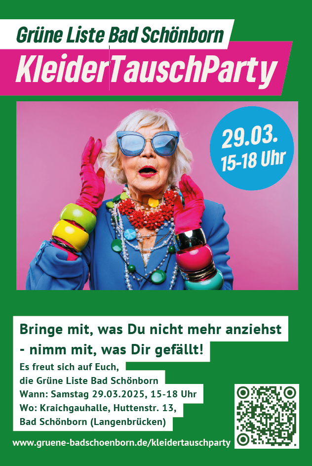 3. Kleidertausch Party Bad SchönbornFortsetzung der Erfolgsgeschichte „Kleidertauschparty für Bad Schönborn“!